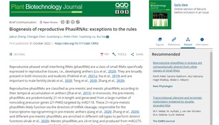 <a href='/2023/0105/c8788a334801/page.htm' target='_blank' title='[Plant Biotechnology Journal]夏瑞课题组通过大规模PHAS分析发现生殖phasiRNAs的异常产生模式'>[Plant Biotechnology Journal]夏瑞课题组通过大规模PHAS分析发...</a>